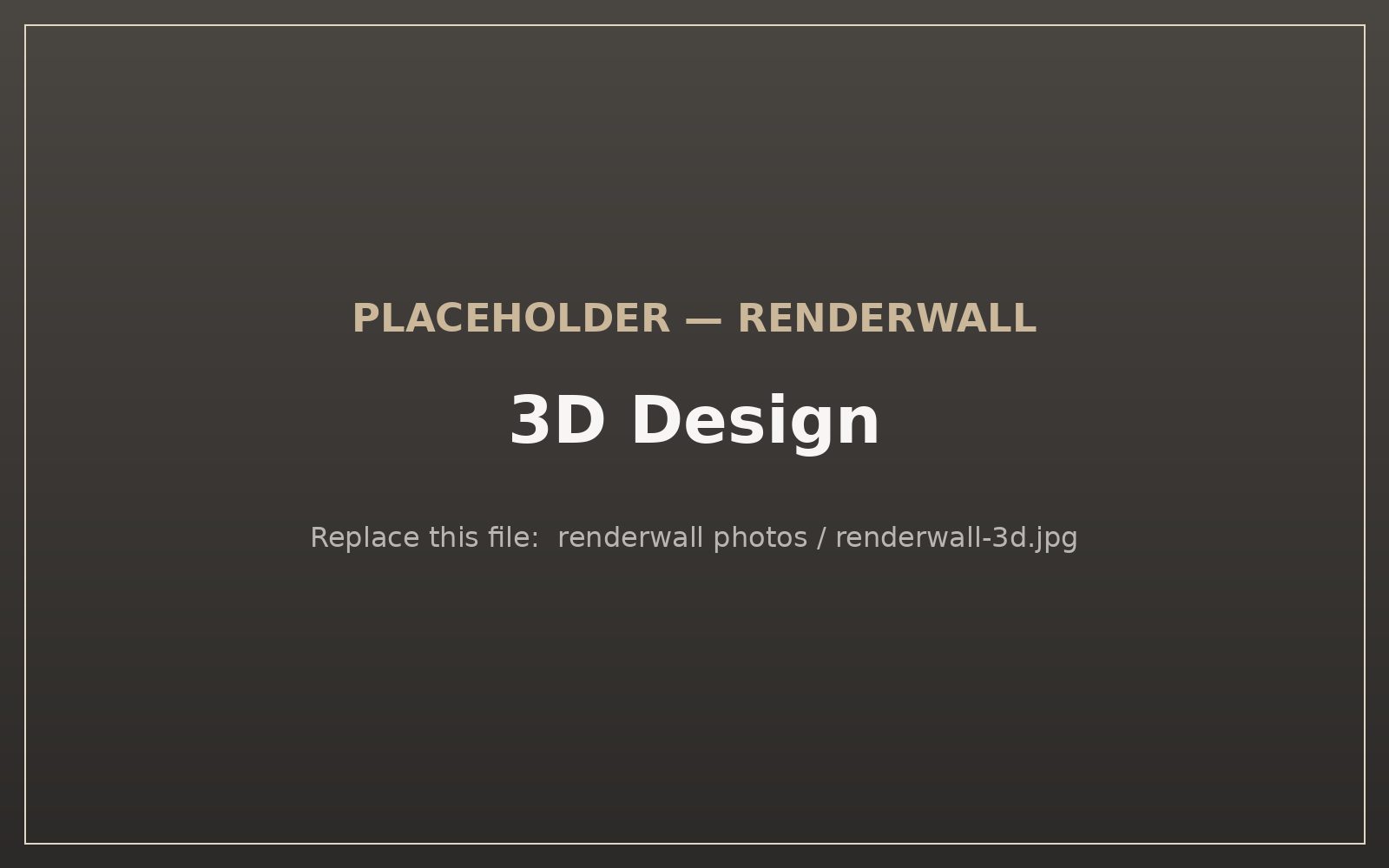 3D design of the same feature wall